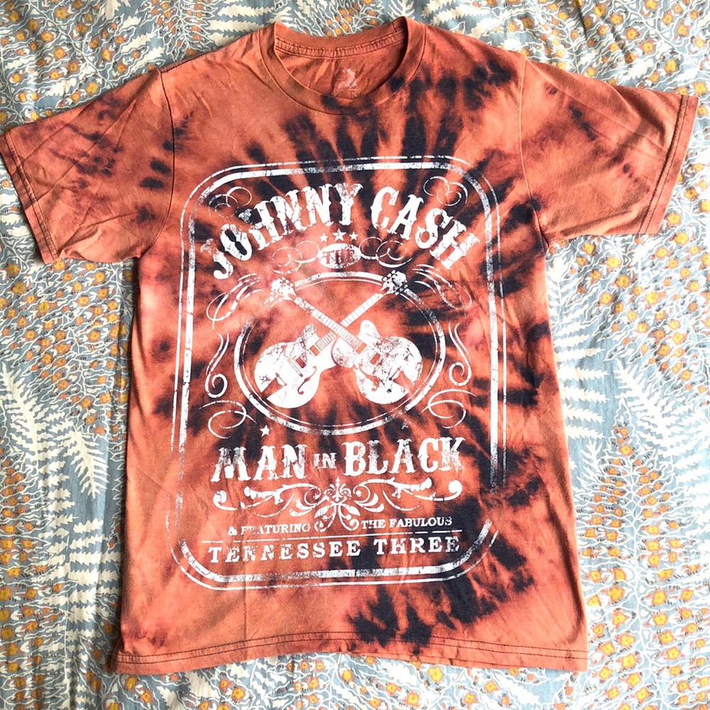 Johnny Cash acid wash tee